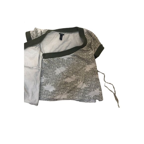 (5 for $25)V-Neck Kimono Wrap Top With Side Tie Short Sleeve Womens Blouse - Picture 8 of 9